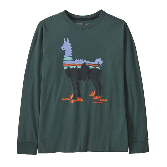 Kids' Long-Sleeved Regenerative Organic Certified™ Cotton Graphic T-Shirt