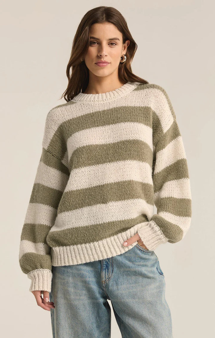 Anders Stripe Crew Neck Sweater