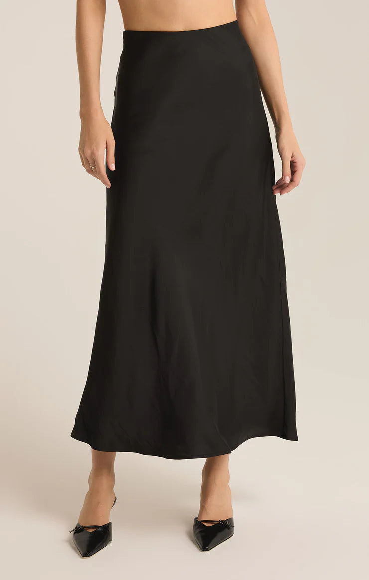 Europa Luxe Sheen Midi Skirt