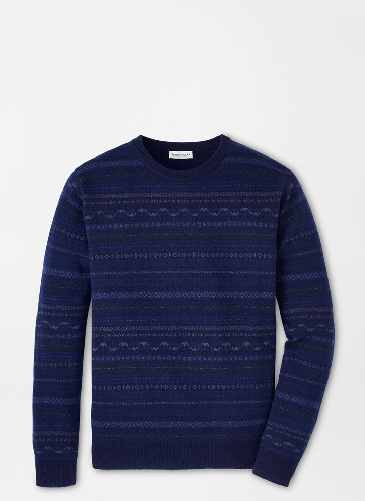 Midnight Fairisle Crewneck Sweater