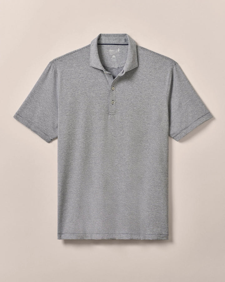 Lyndon Striped Jersey Performance Polo