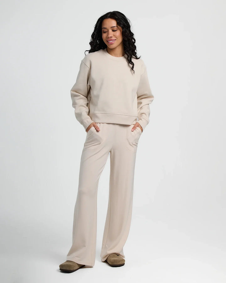 Bamboo Lightweight Fleece Wide Leg Pant
