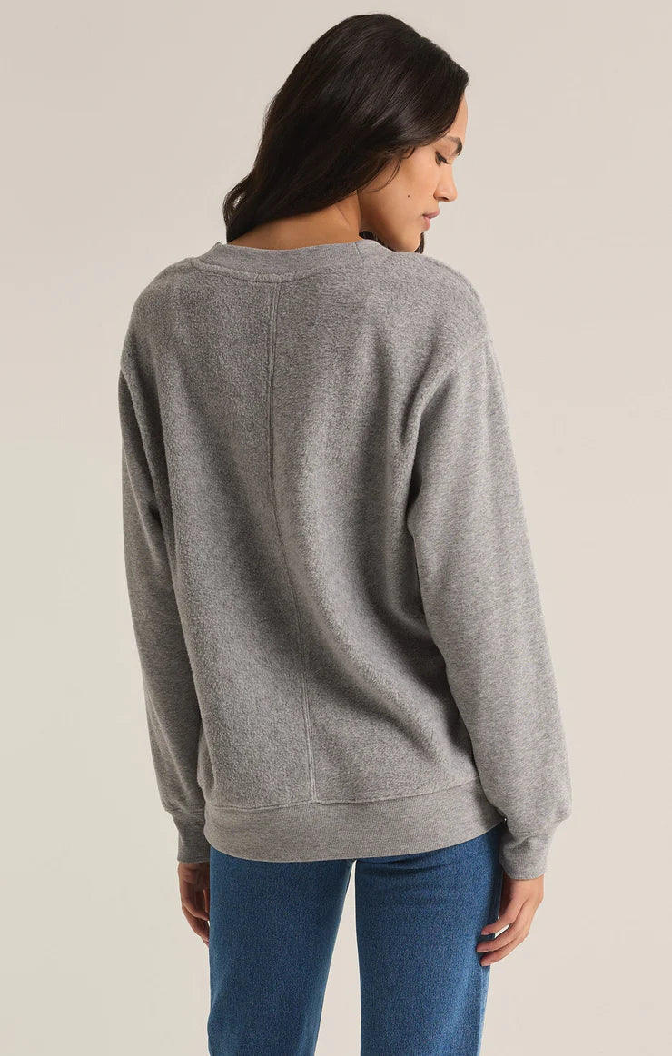 Off the Clock Cozy V-Neck Sweatshirt