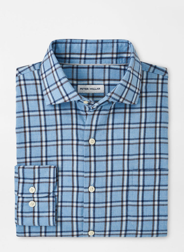 Nelson Flannelite Cotton-Stretch Sport Shirt