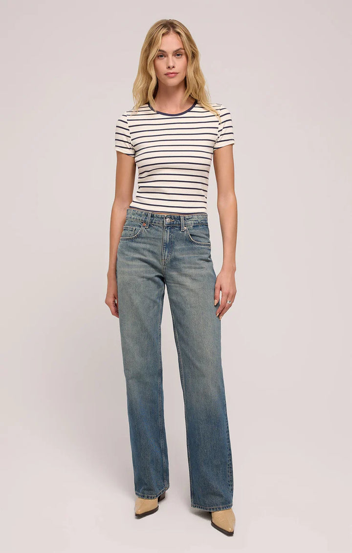 Saxton Striped Rib Tee