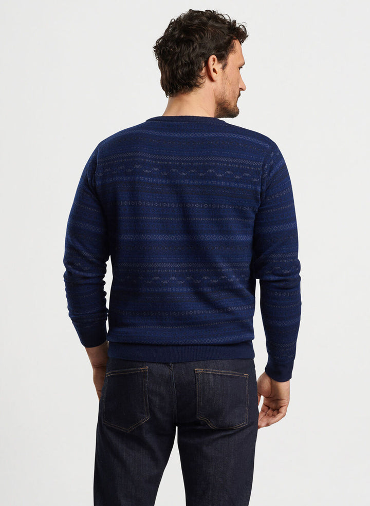 Midnight Fairisle Crewneck Sweater