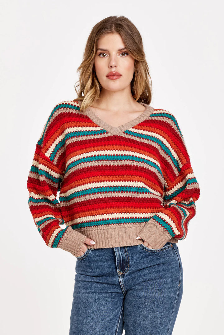 Women's Patrice Multi Stripe Sweater