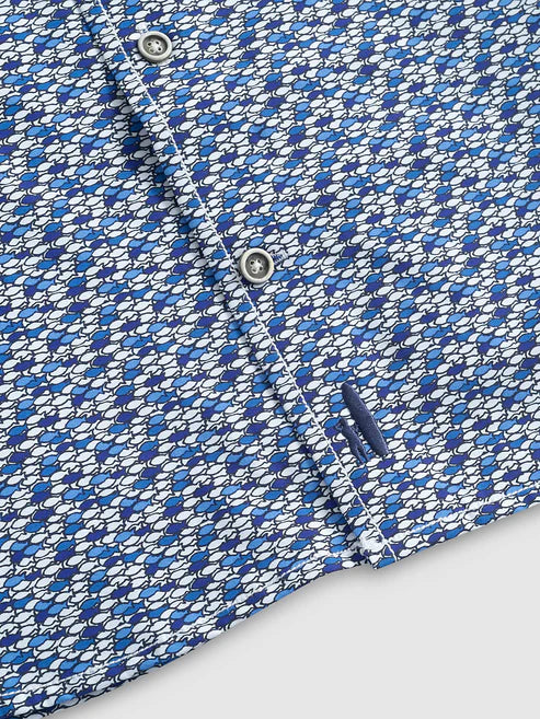 Men's Bento Jersey Knit Button-Down Shirt