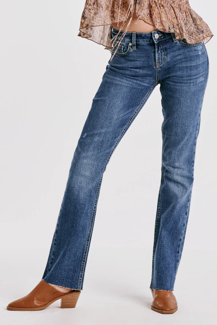 Women's Blaire High Rise Ankle Slim Straight Jeans