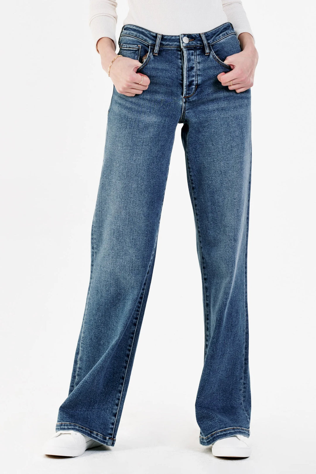 Women's Farrah Super High Rise Wide Leg Jeans