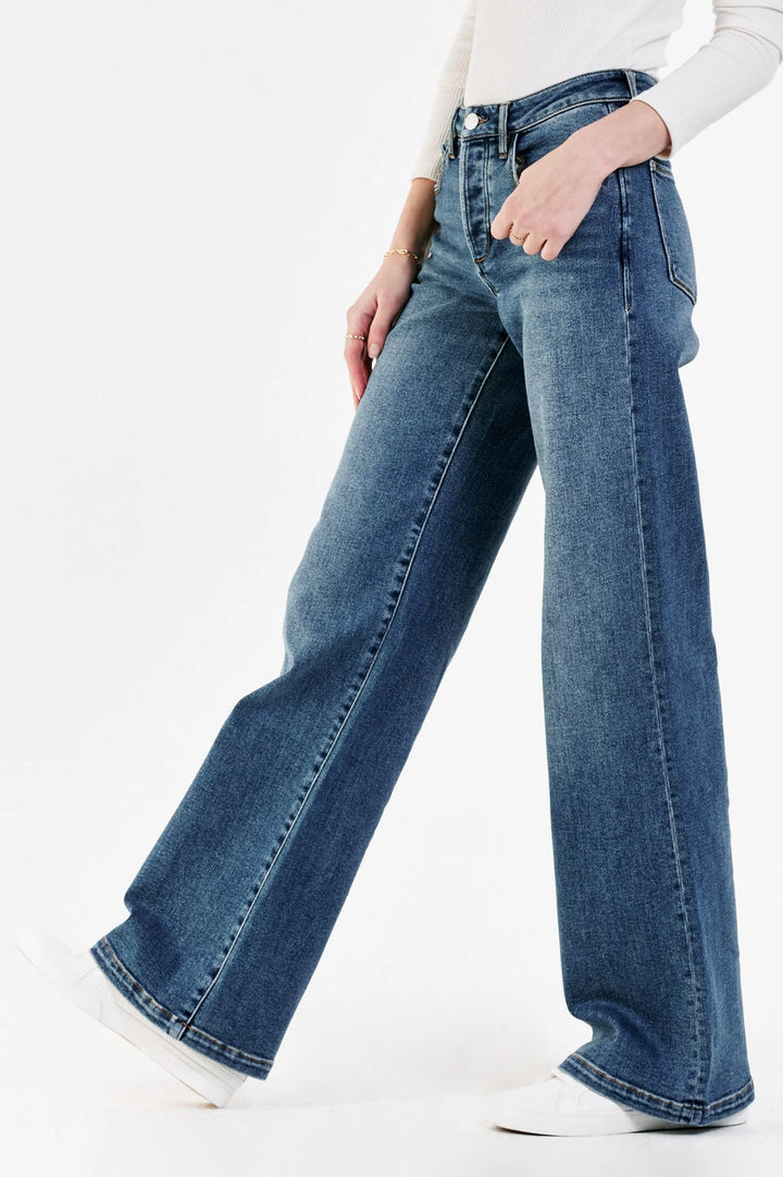 Women's Farrah Super High Rise Wide Leg Jeans