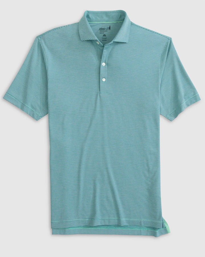 Men's Lyndon Striped Jersey Performance Polo