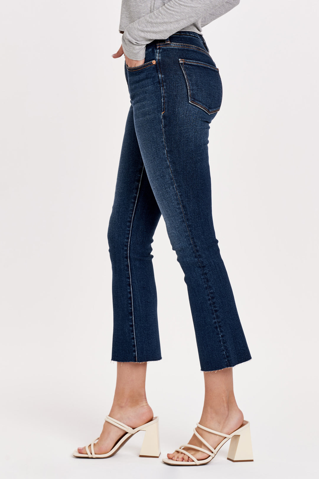 Women's Jeanne Super High Rise Cropped Flare Jeans